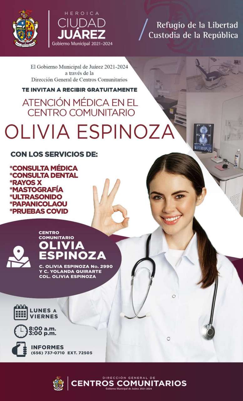 Promueven servicios de salud gratuitos en sede Olivia Espinoza