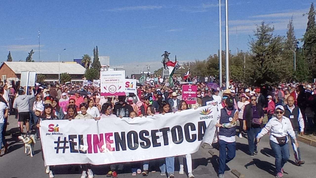 Inicia Marcha Bajo Consigna El Ine No Se Toca La Opción De Chihuahua