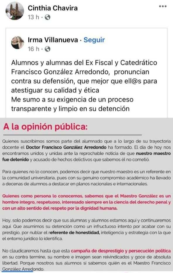 Comparte Cinthia Chavira convocatoria para manifestación