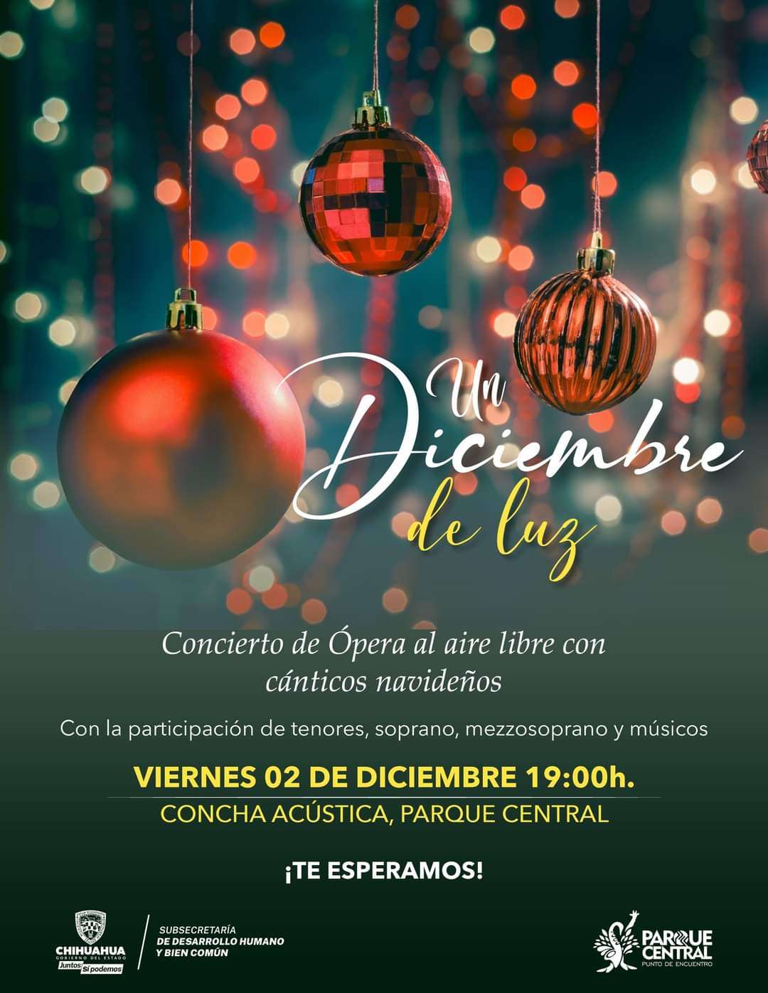 Extienden invitación a concierto de ópera al aire libre