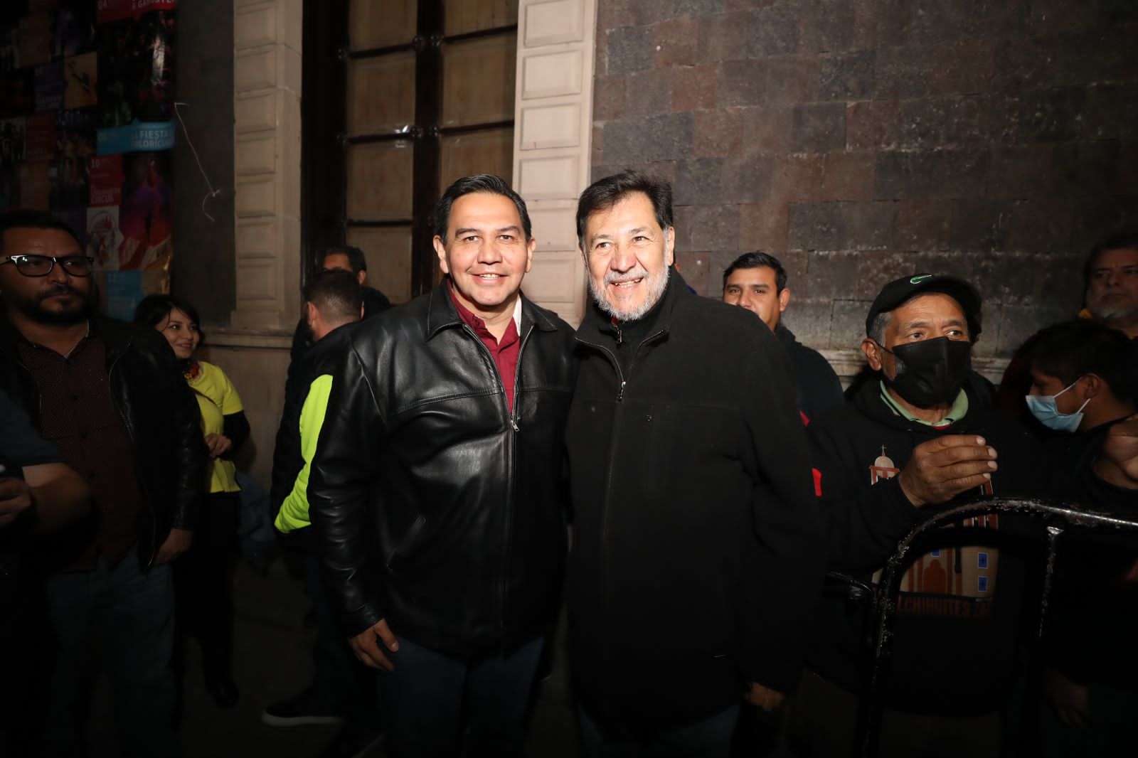 Acompaña alcalde a Gerardo Fernández Noroña en mitin