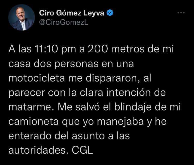 Intentan matar al periodista Ciro G mez Leyva La Opci n de Chihuahua