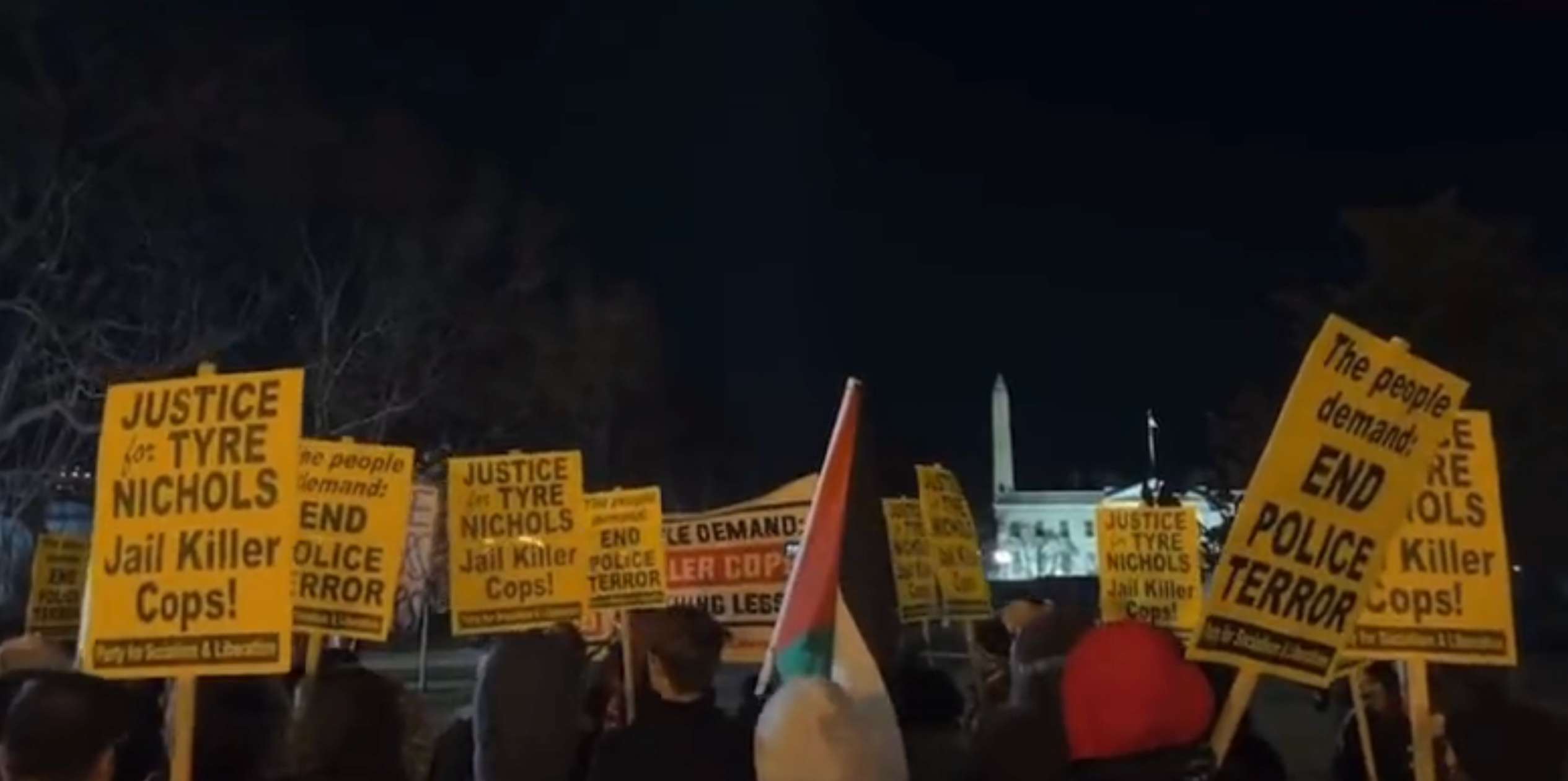 Protestan frente a la Casa Blanca por asesinato de Tyrone Nichols