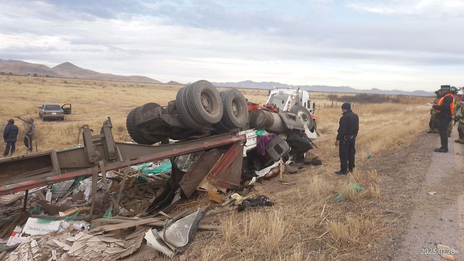 Muere Niña De 6 Años En Volcadura De Tráiler En La Carretera A Juárez