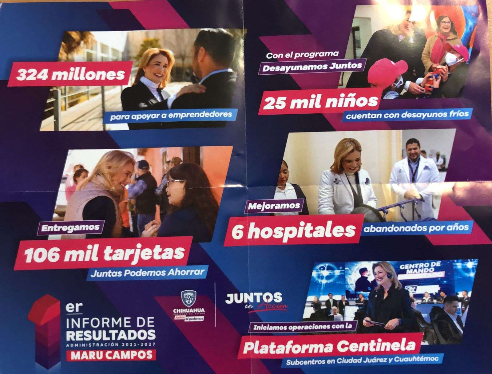 Destacan logros del primer informe de gobierno de Maru Campos | La ...