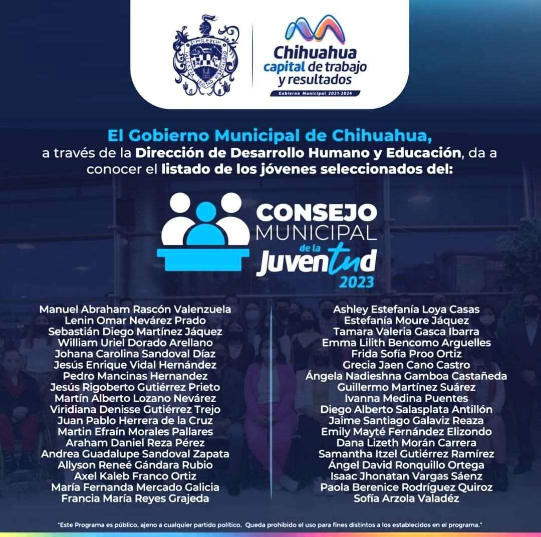 Presentan a los seleccionados para el Consejo Municipal de la Juventud
