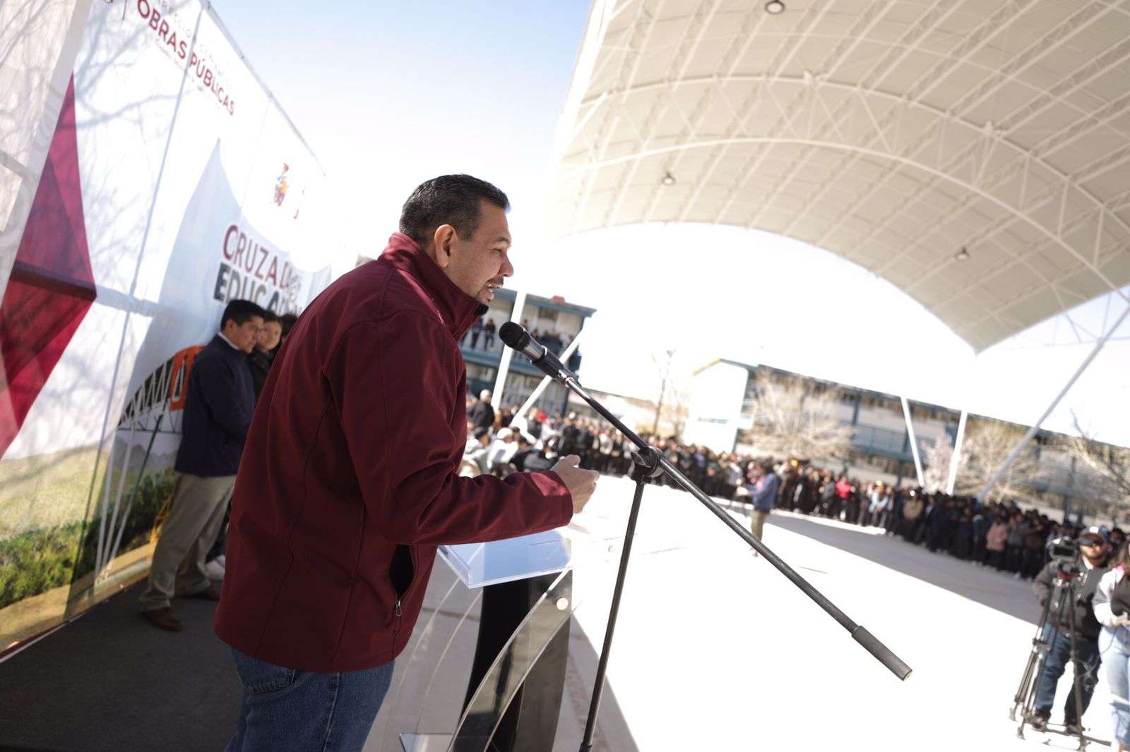 Entrega alcalde domo en el CBTIS 270