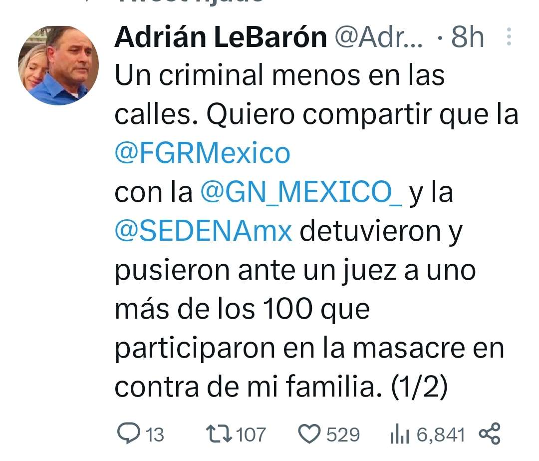 Cae Involucrado En Masacre De Bavispe Adrián Lebarón La Opción De Chihuahua 6458