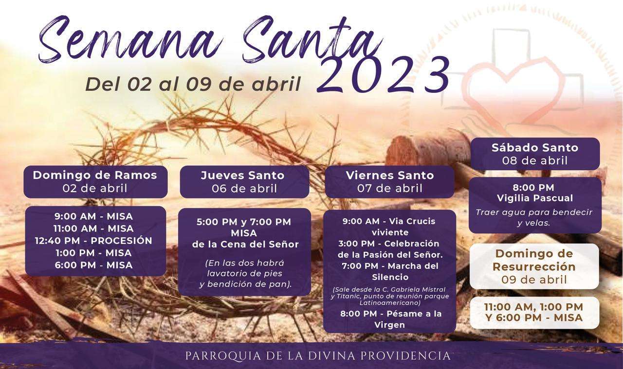 Invitan a formar parte de actividades para jueves y viernes santos
