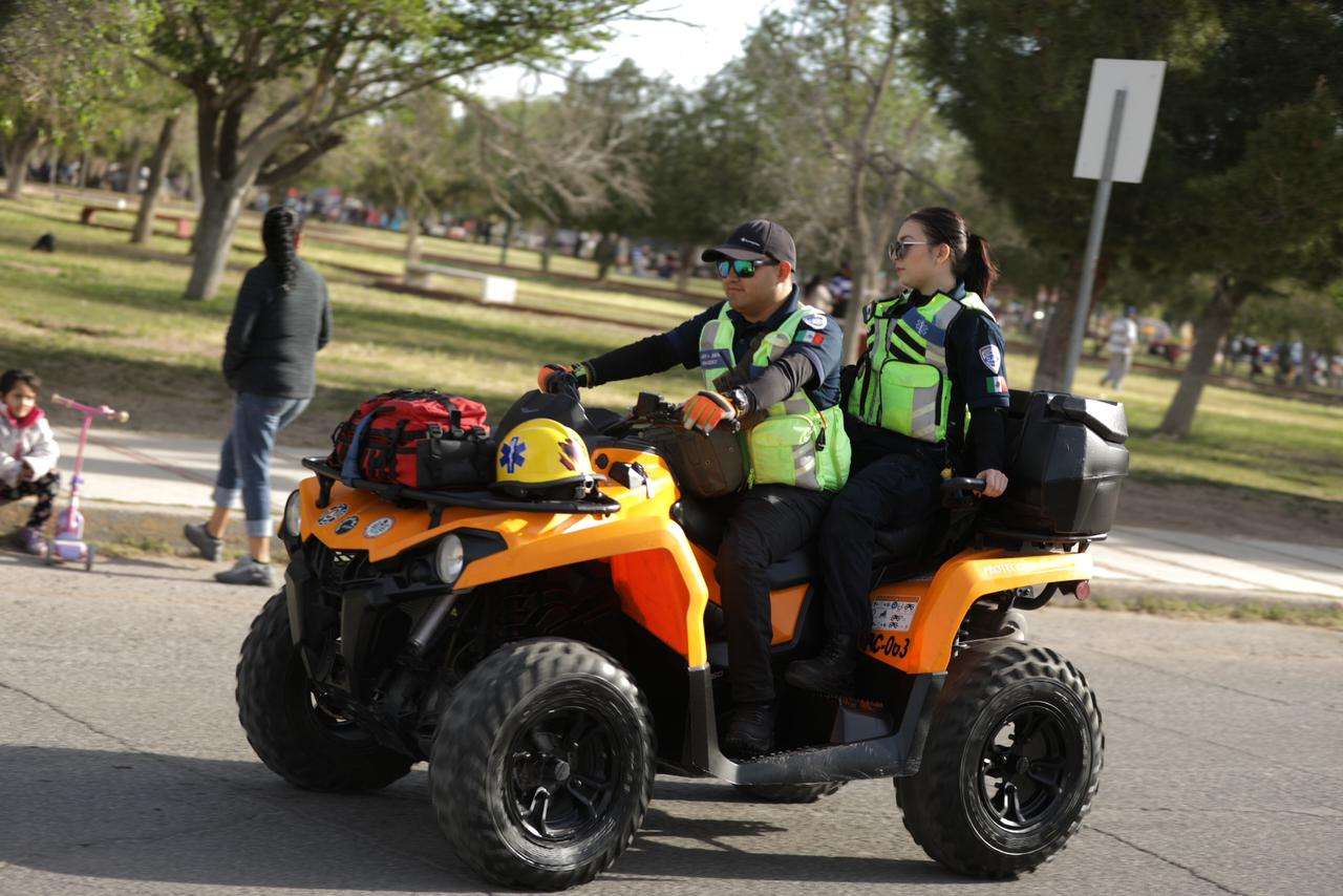 Resguardan más de 50 elementos de PC celebración de Semana Santa en El Chamizal