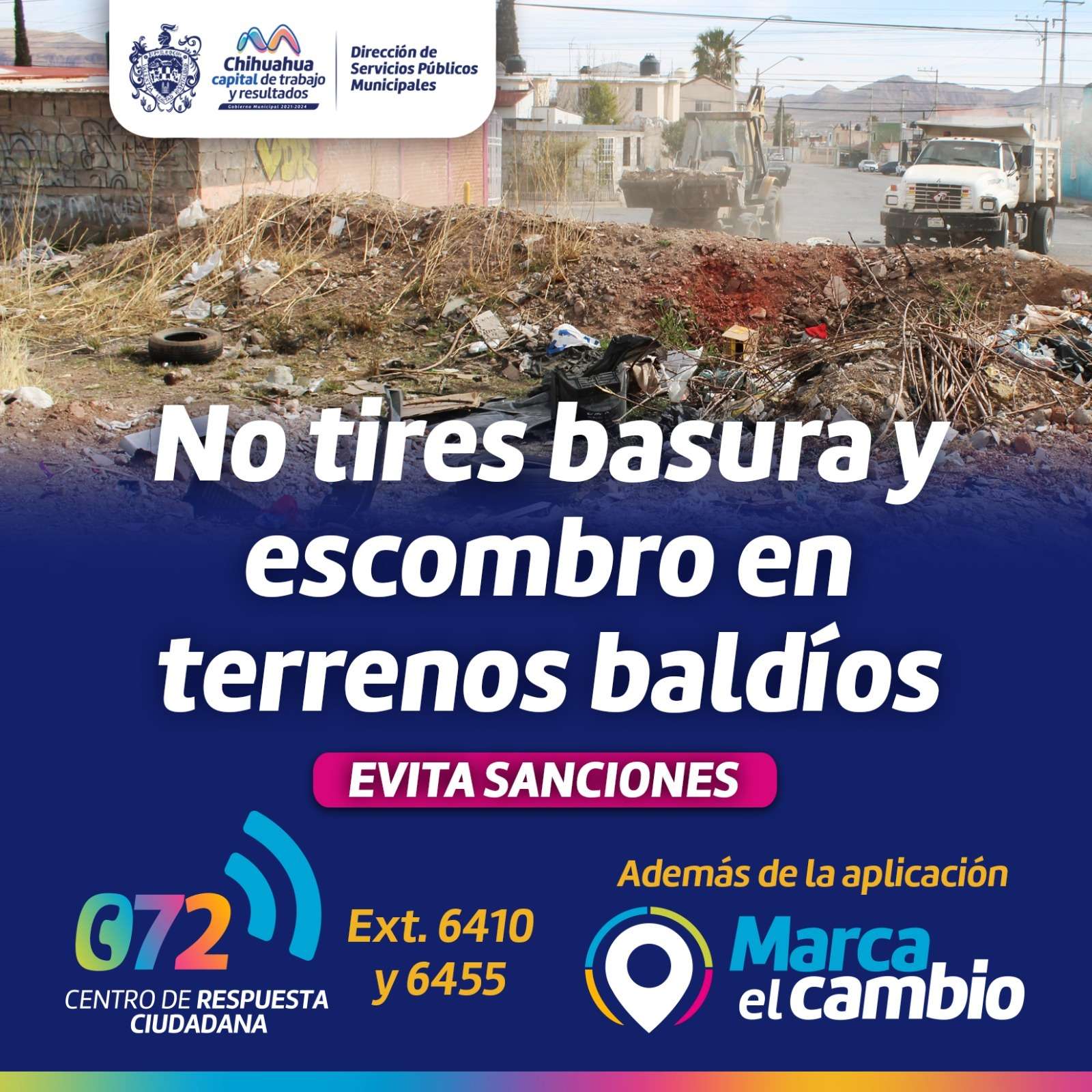 Invitan a no tirar basura o escombro en casas abandonadas y terrenos  baldíos | La Opción de Chihuahua