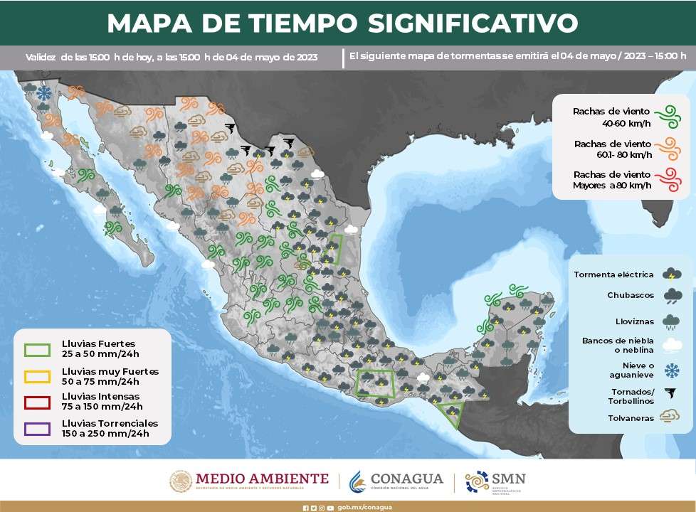 Viento moderado y clima cálido para el fin de semana en el Estado