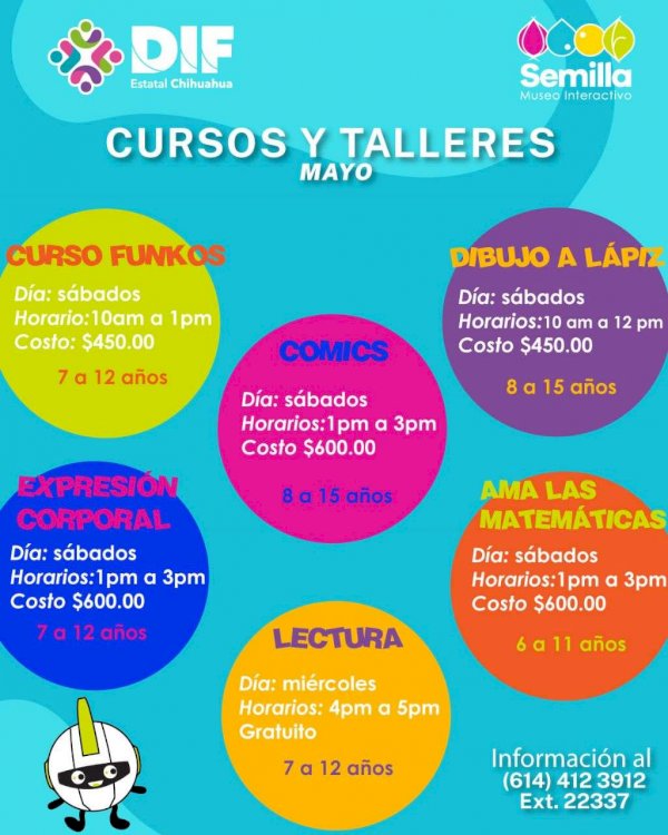Invita DIF Estatal a cursos en el Semilla Museo Interactivo | La Opción ...