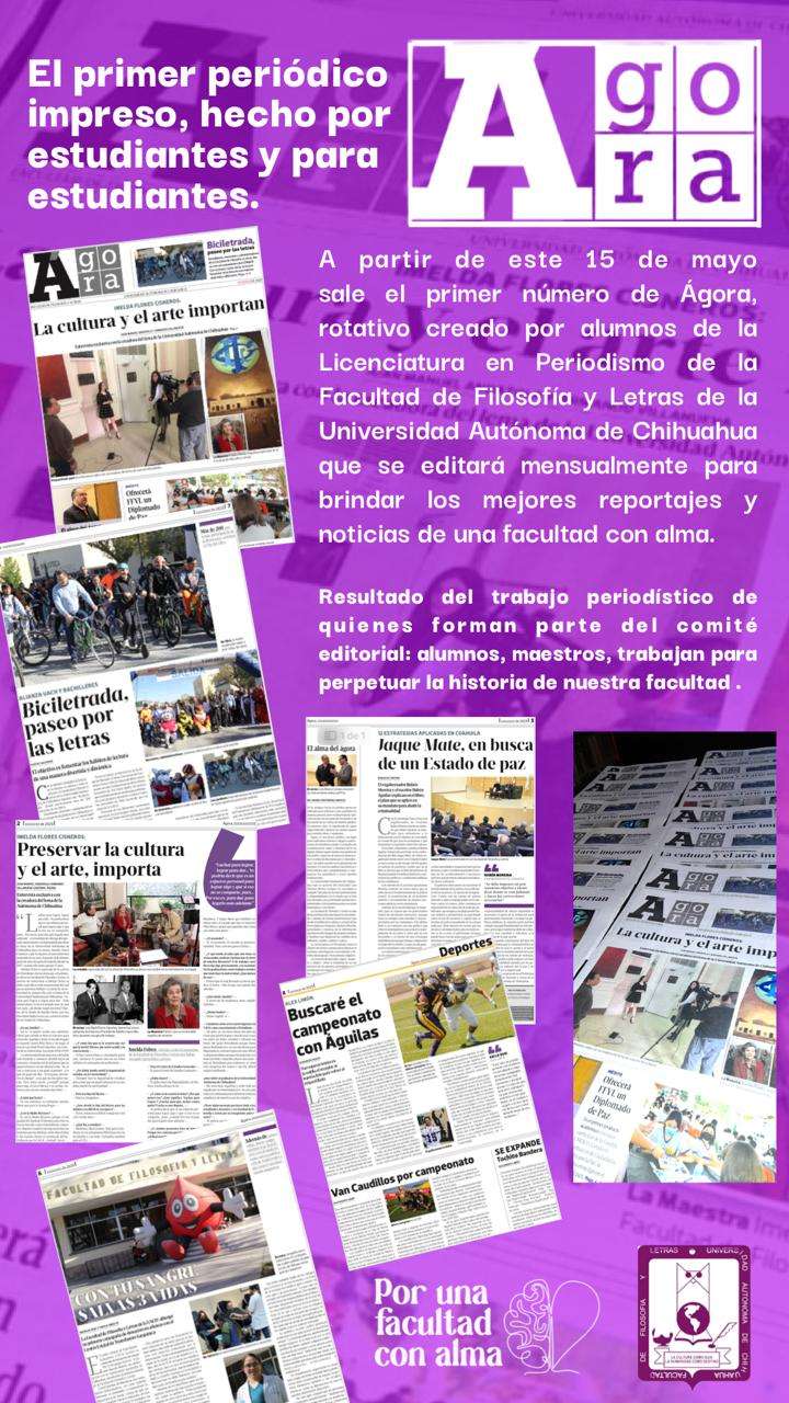 Sale la primera edición de Ágora, nuevo periódico de la Ffyl