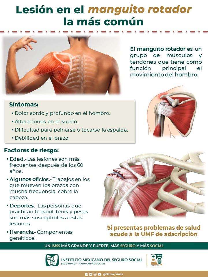 Son lesiones del manguito rotador las más atendidas en ortopedia
