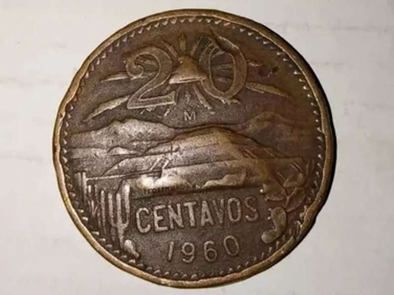 Vale hasta 80 mil pesos moneda de 20 centavos con el volcán Popocatépetl