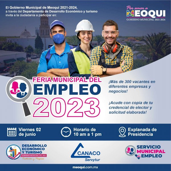 Ofrecerán en Meoqui más de 450 vacantes en la Feria del Empleo 2023 ...