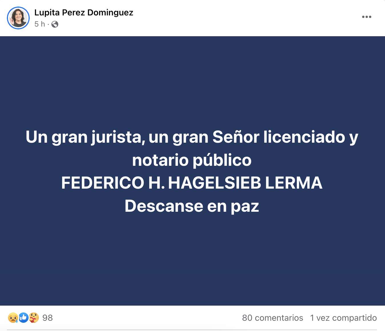 Fallece el abogado Federico Hagelsieb