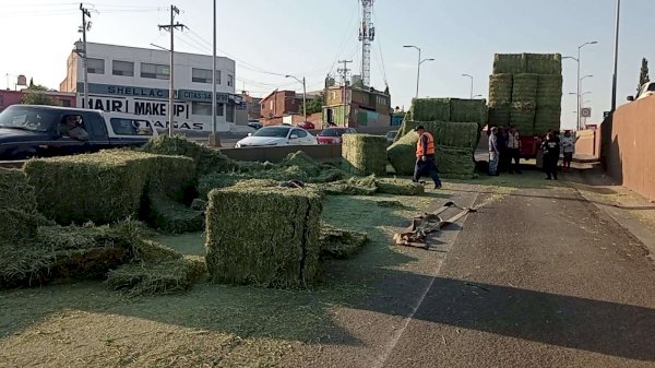 Genera caos vial caída de pacas de pastura en el Perijuv | La Opción de ...