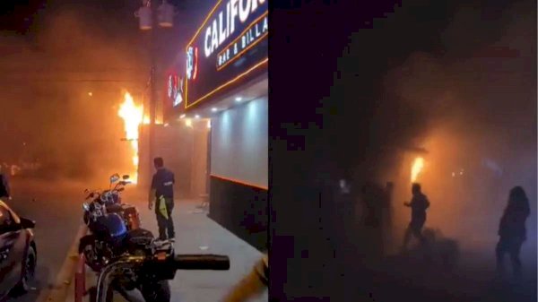 Versión: quemó el bar en Sonora porque los guardias lo sacaron | La Opción  de Chihuahua