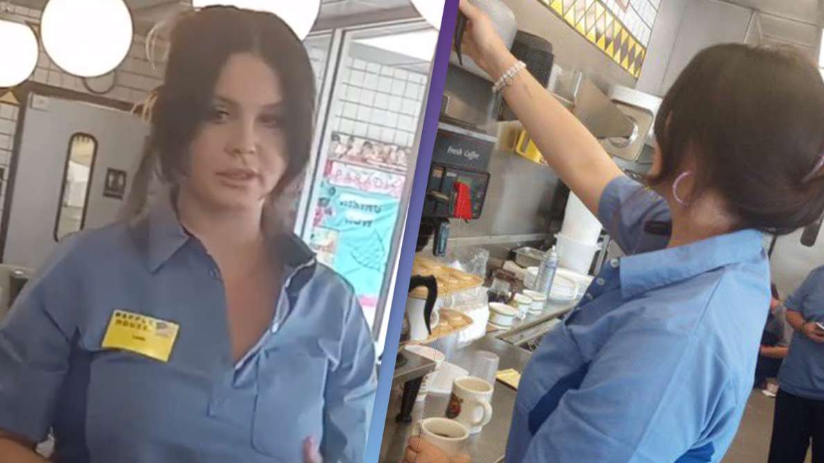 Captan a Lana del Rey trabajando de mesera