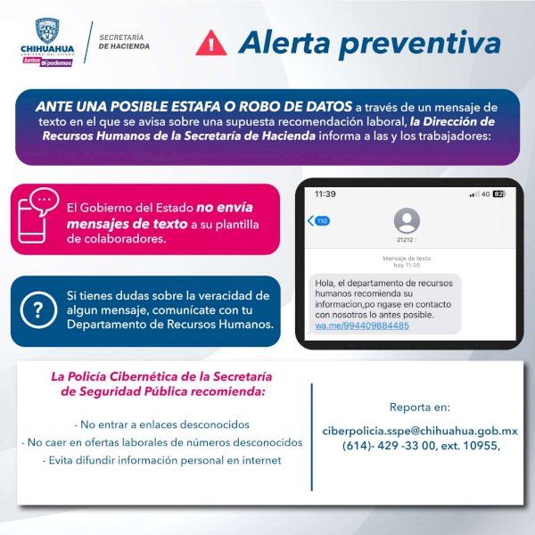 Alerta Hacienda por posible estafa a través de mensajes de Whatsapp ...