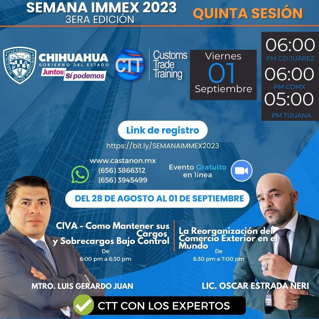 Invitan Side Y Customs Trade Training A La Semana Immex 2023 | La ...