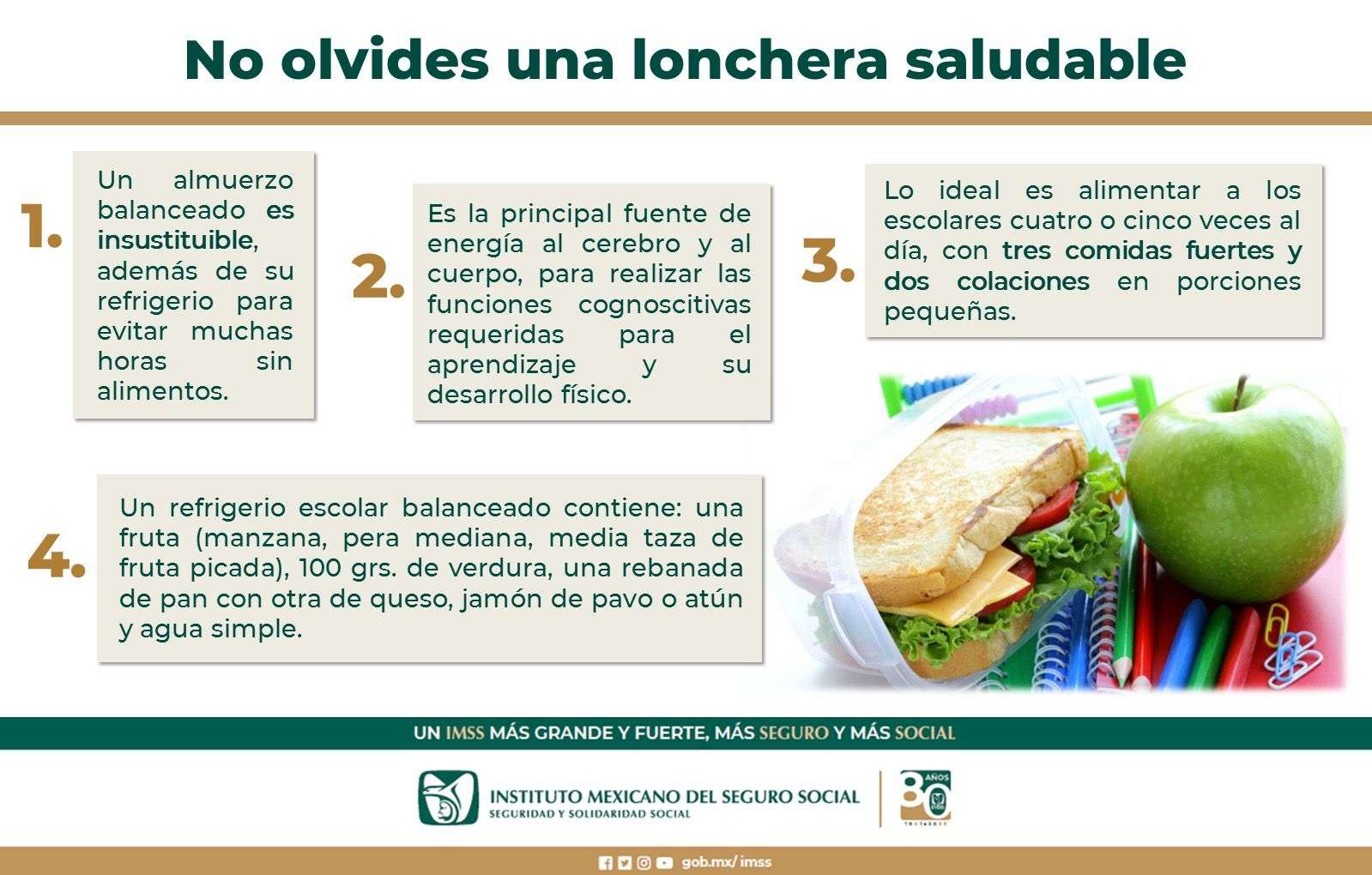 Recomienda ImssChihuahua refrigero saludable en este regreso a clases