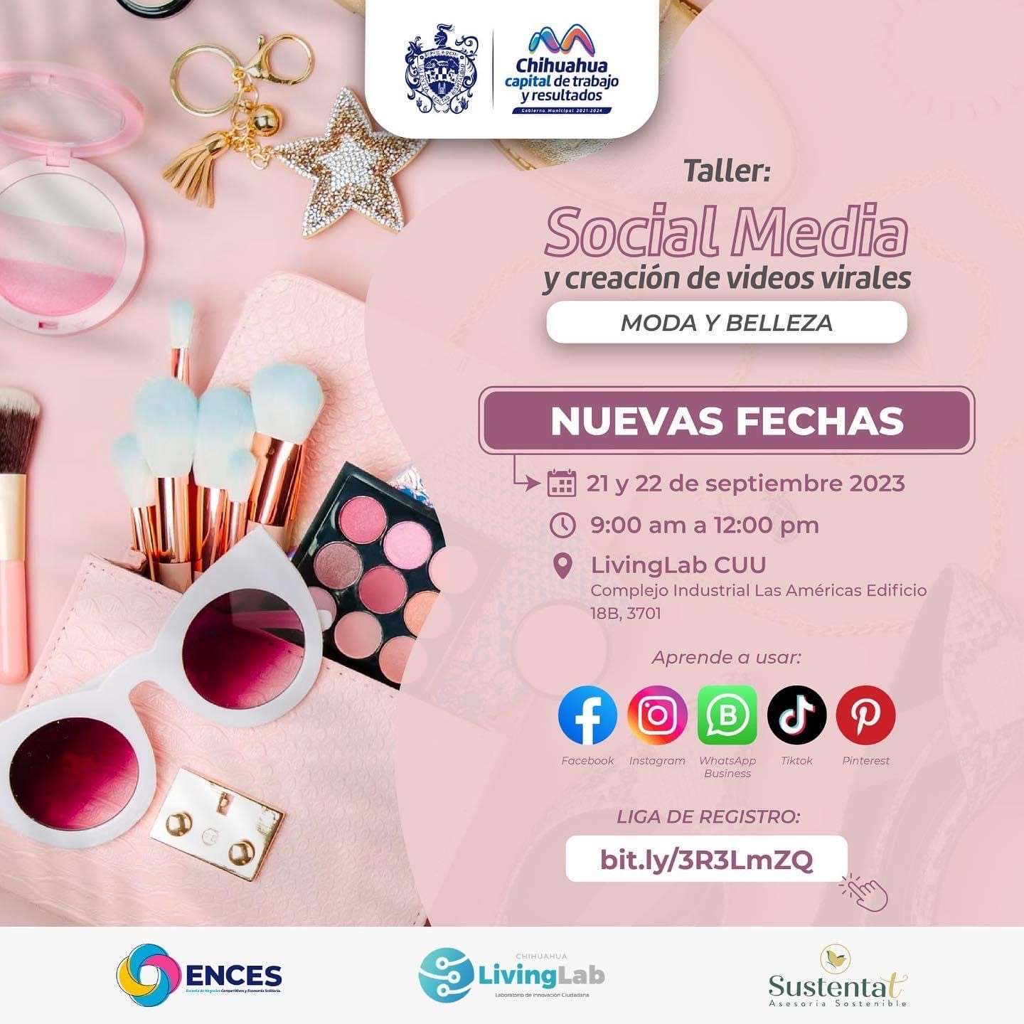 Invitan a taller Social Media creación de videos para moda y belleza