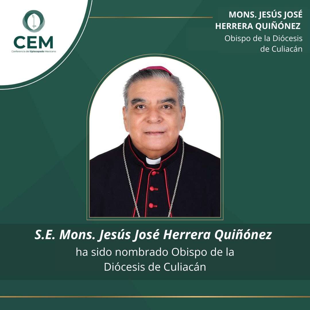 Obispo de NCG es movido por el Papa a la Diócesis de Culiacán