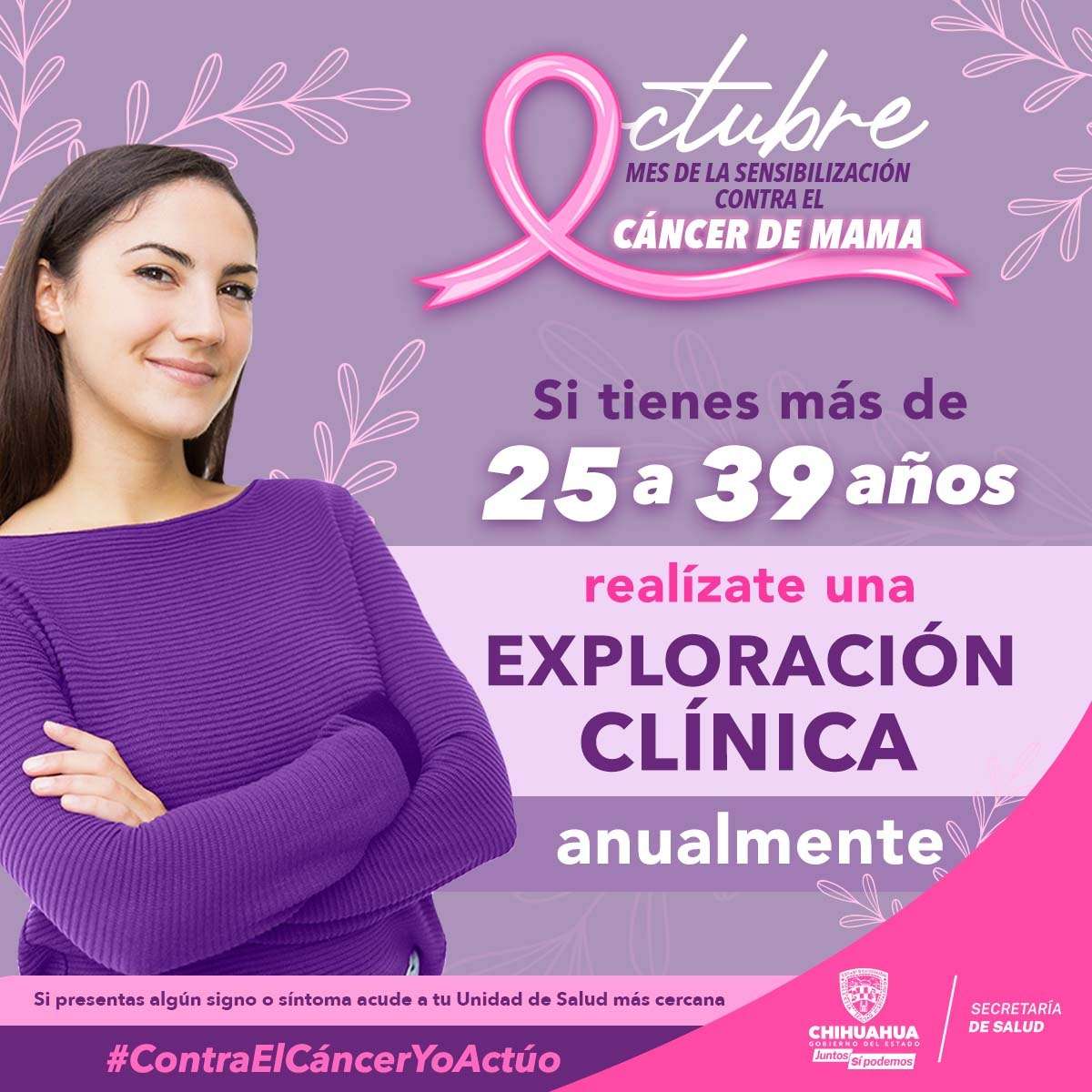 Promueven sensibilización contra el cáncer de mama durante Mes Rosa ...