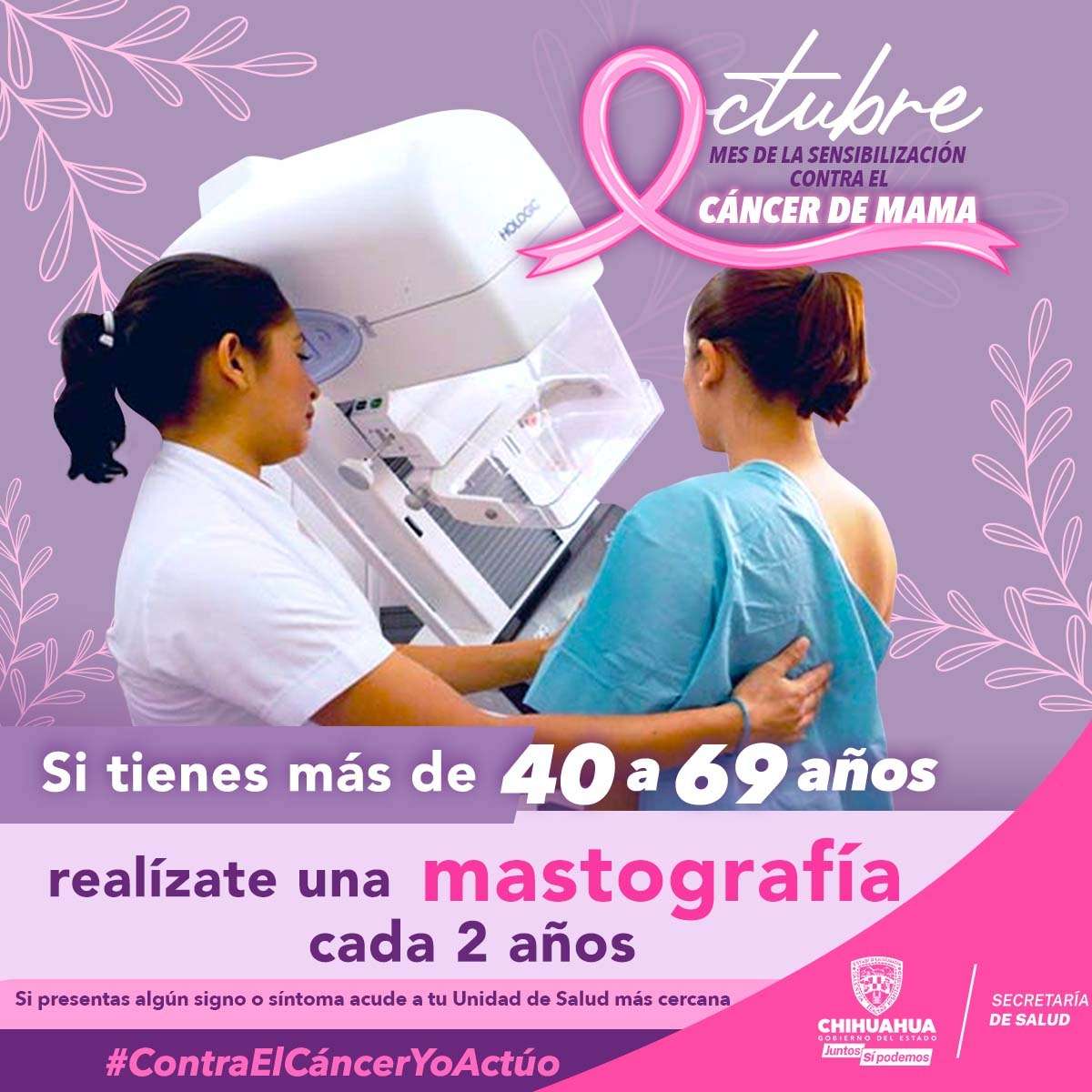 Promueven sensibilización contra el cáncer de mama durante Mes Rosa ...