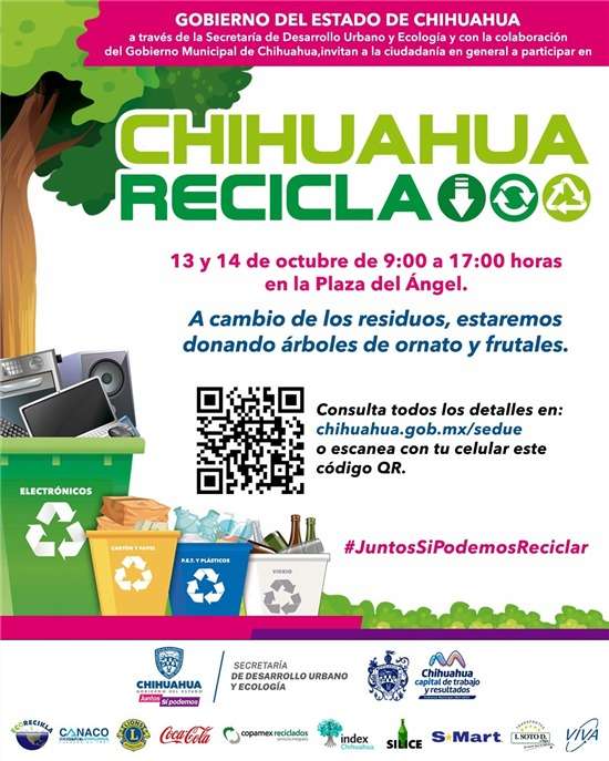 Invitan a reciclar basura electrónica a cambio de un árbol