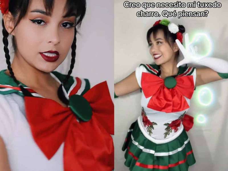 Fusiona tiktoker el estilo mexicano con Sailor Moon