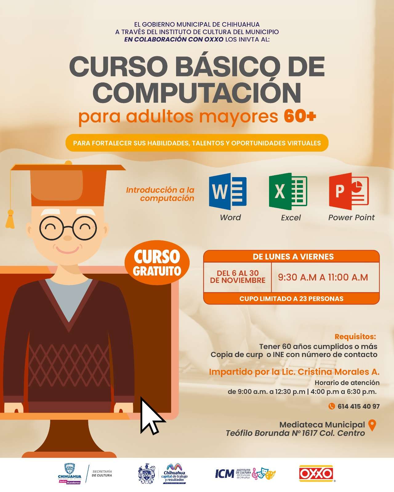 Darán cursos gratis de computación básica a adultos mayores | La Opción de  Chihuahua