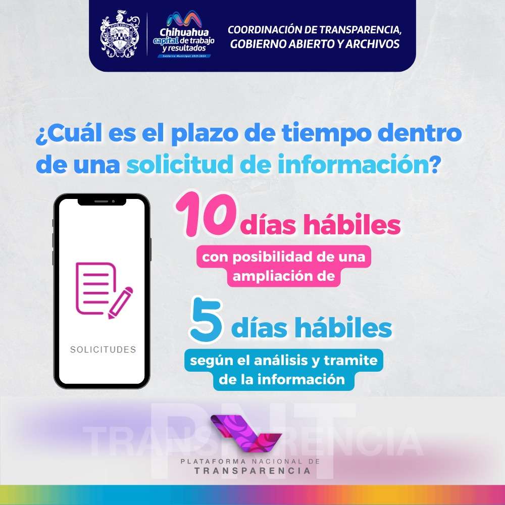 Conoce el tiempo de respuesta en solicitudes de información al Municipio

