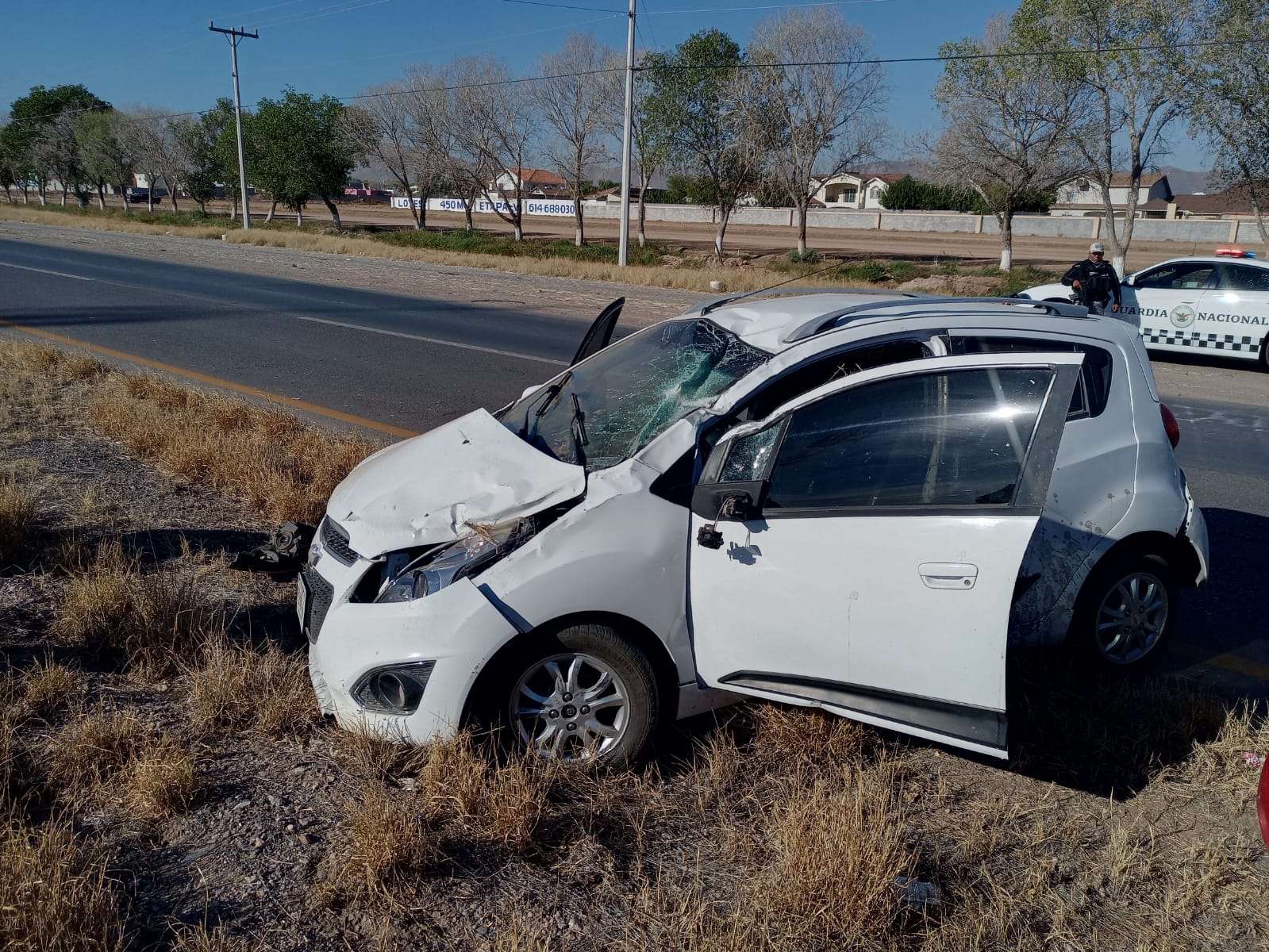 Vuelca al perder el control de su vehículo en carretera a Aldama | La ...
