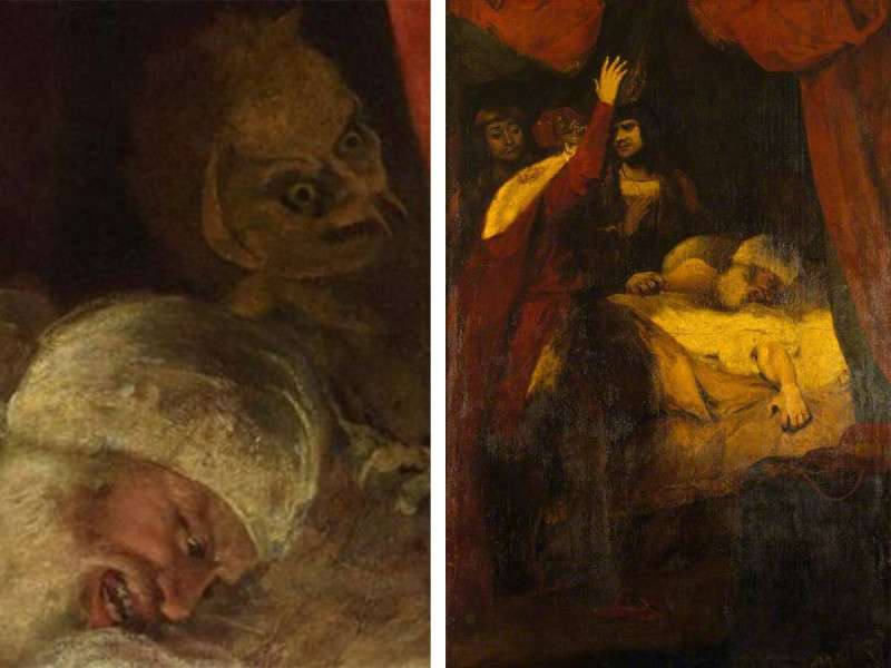 Hallan perturbador demonio al restaurar pintura del siglo XVIII