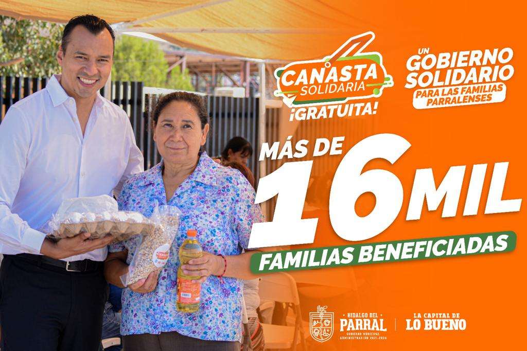 Concluye programa Canasta Solidaria; benefició a 16 mil familias