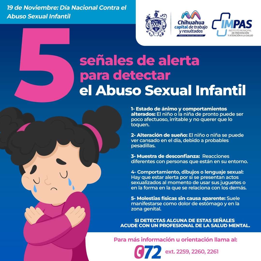 Dan a conocer señales de alerta para detectar el abuso sexual en menores