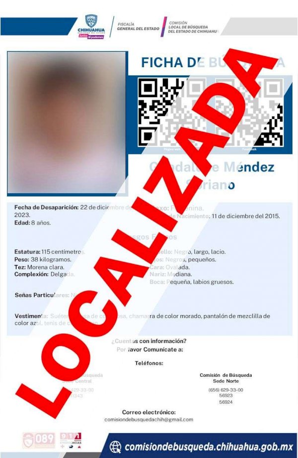 Localizan a madre e hija desaparecidas en Juárez en perfecto estado de ...