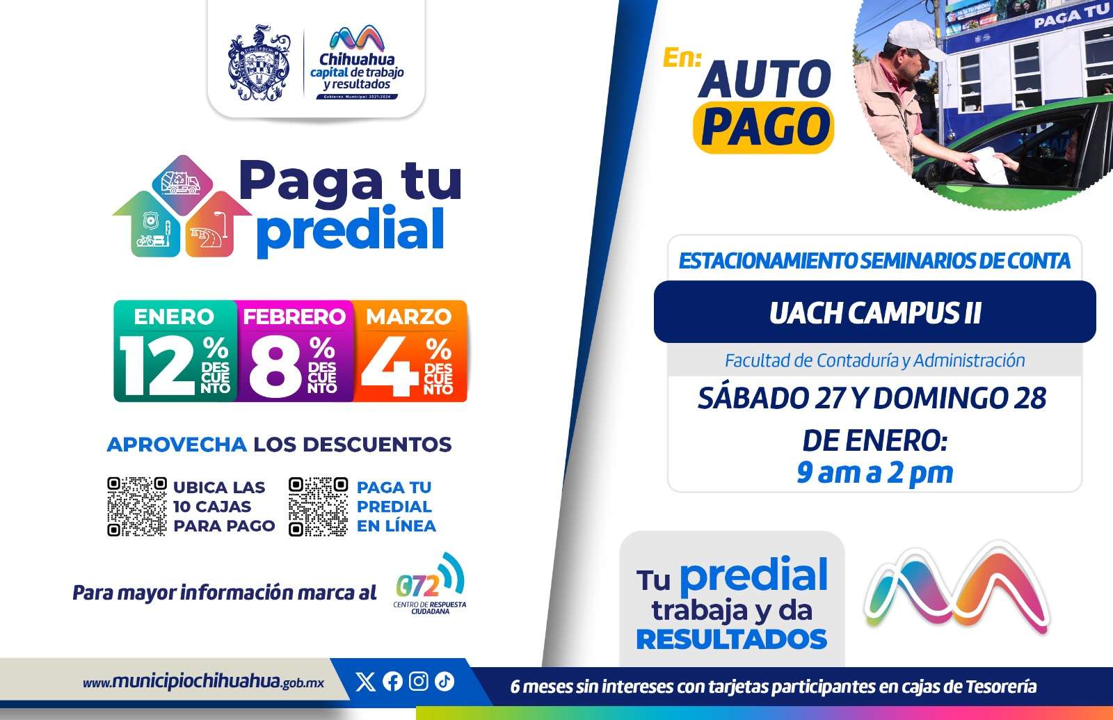 Habilitarán autopago para el Predial en estacionamiento de FCA