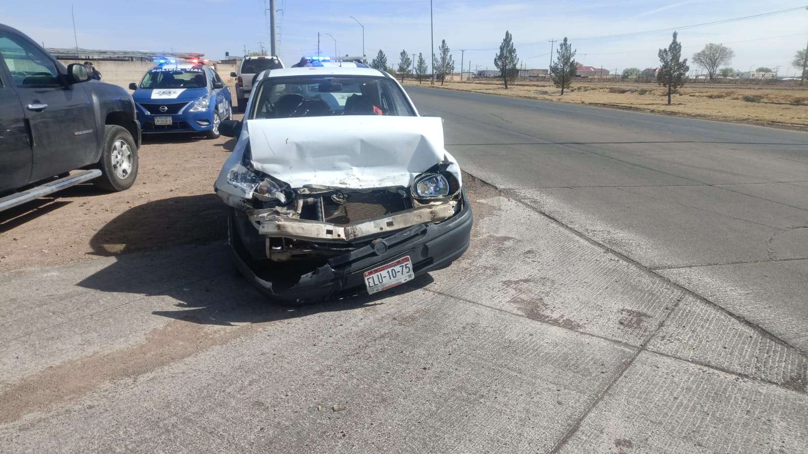 Choque por conducción en sentido contrario