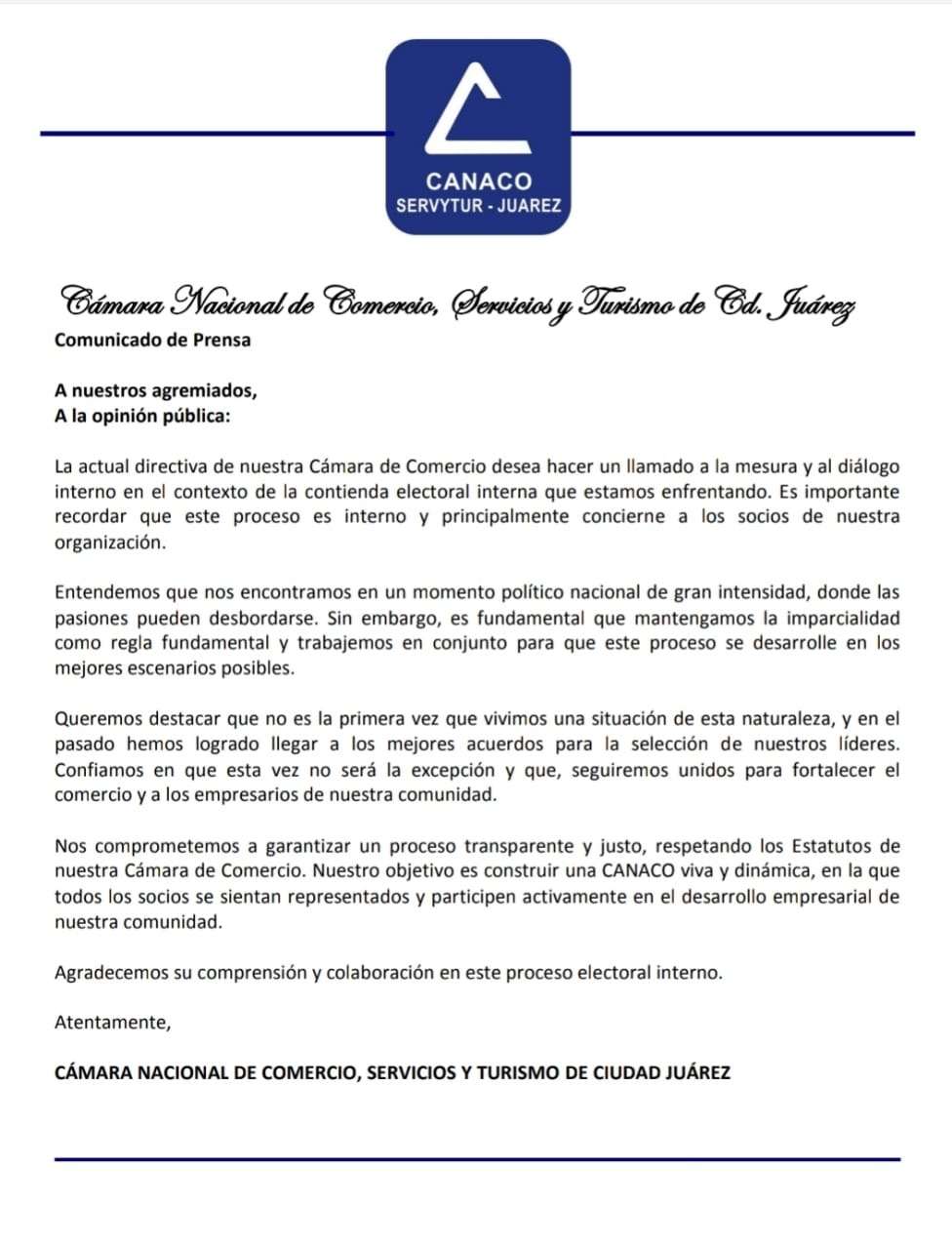 Llama Canaco al diálogo tras riña entre presidente y vicepresidente