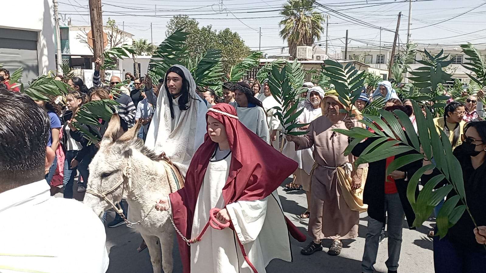 Realizan misa de Domingo de Ramos en la Divina Providencia La Opción