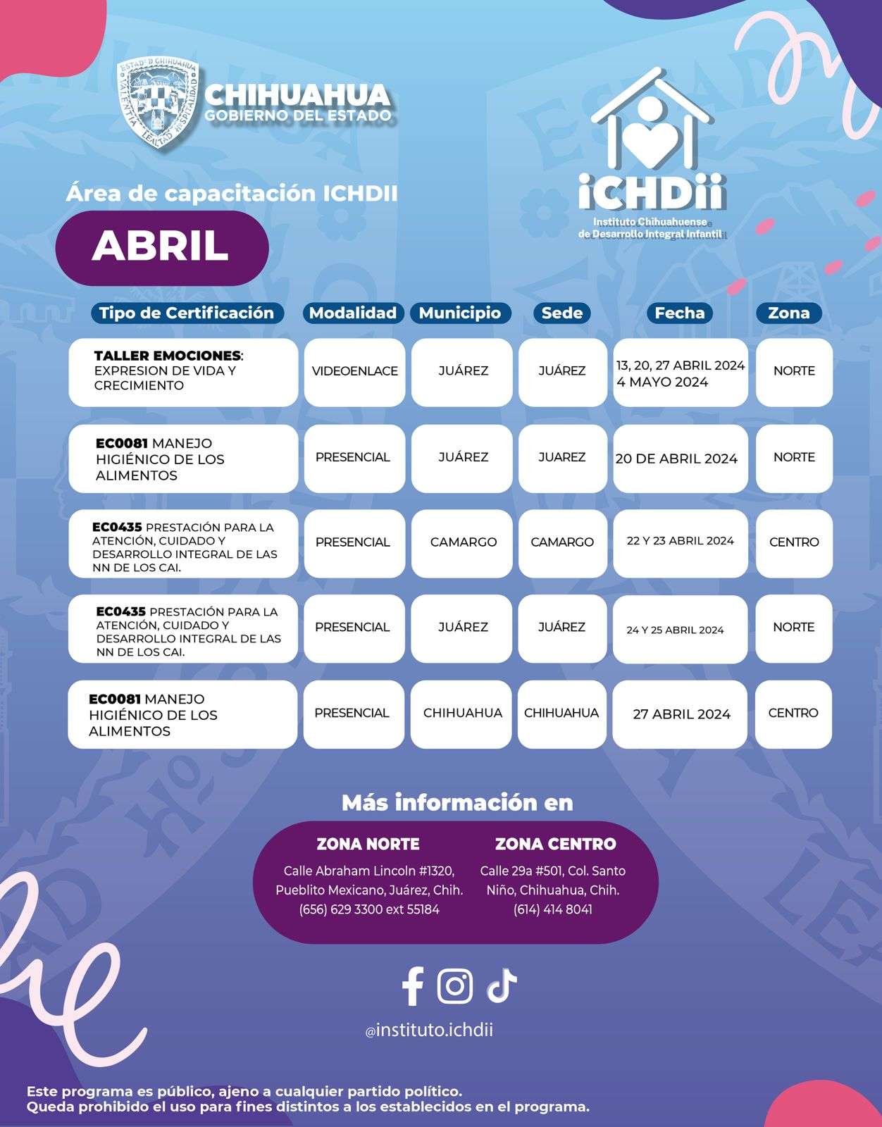 Anuncian capacitaciones para personal de estancias infantiles