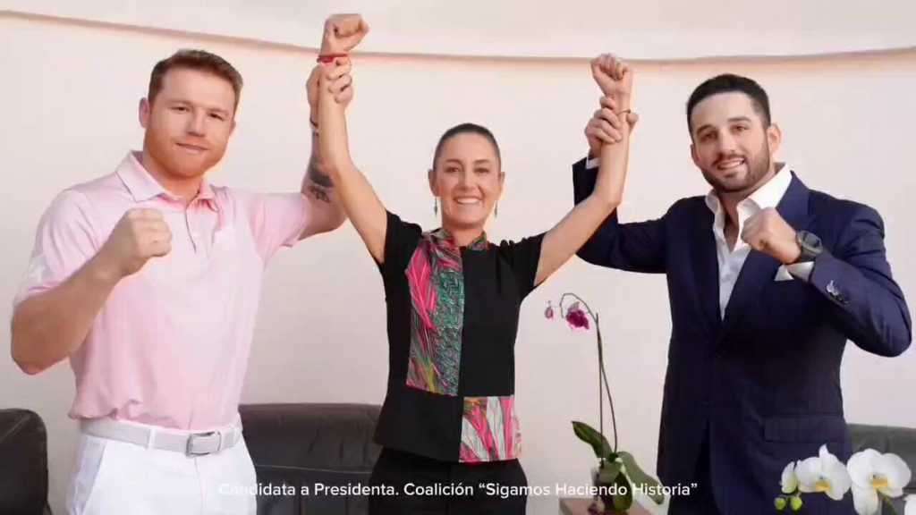 Se reúne Canelo Álvarez con Claudia Sheinbaum