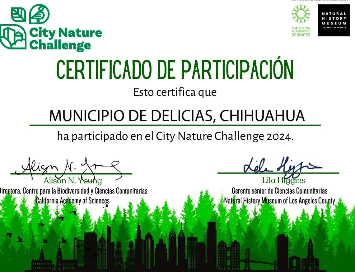 Municipio de Delicias recibe certificación por identificación de especies