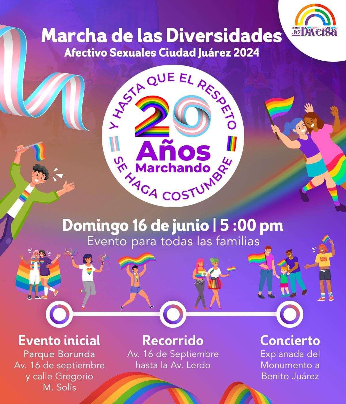 Se llevará a cabo marcha LGBT+ el 16 de junio