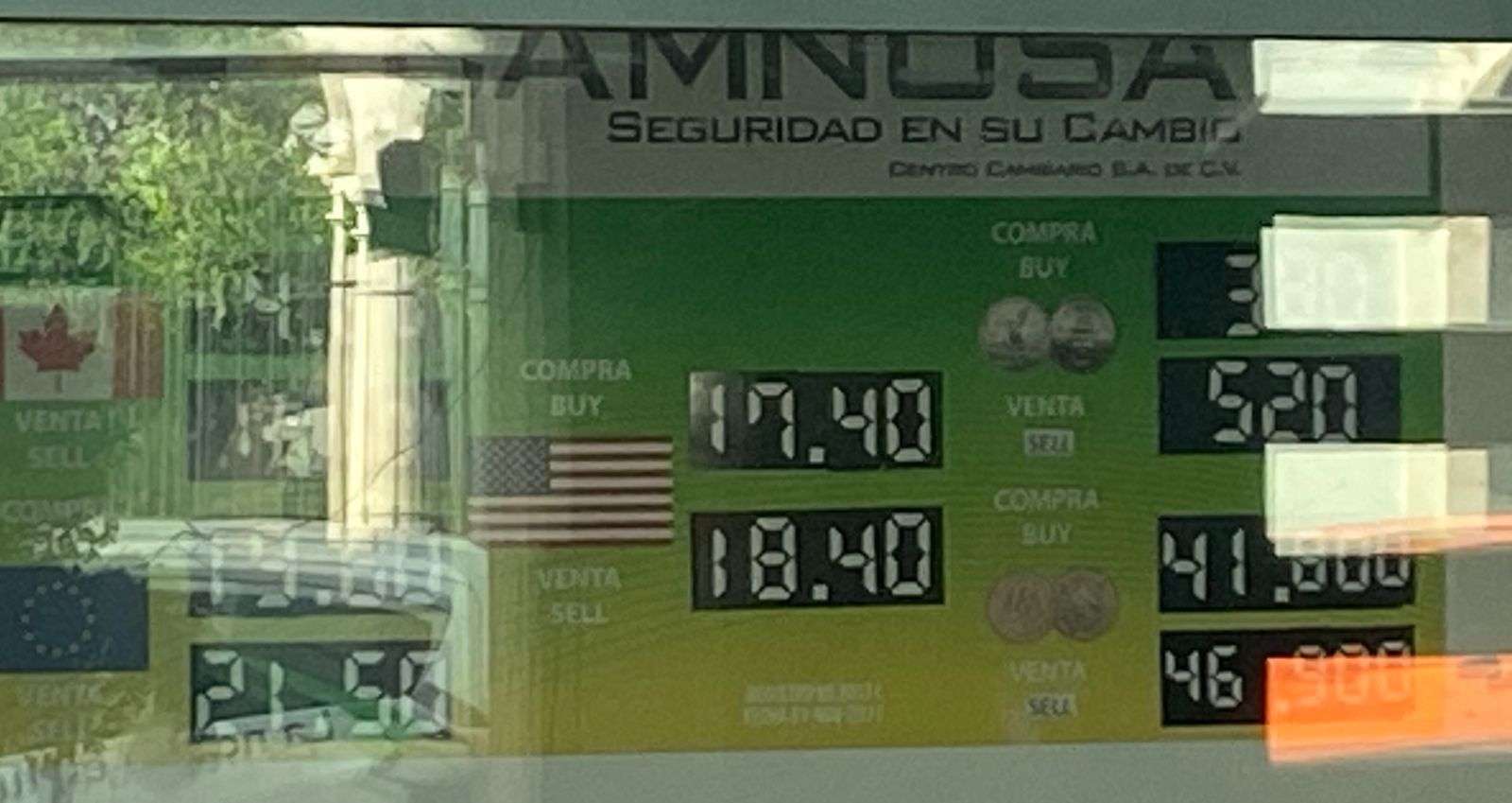 Cotiza dólar en $18.40 a la venta en casas de cambio